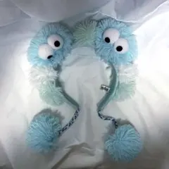 USJ　カチューシャ　クッキーモンスター　モッピー　水色