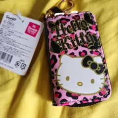 スマートキーケースヒョウ柄ハローキティ
