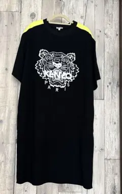 KENZO タイガー ロゴ ミニワンピースドレス Tシャツ XS
