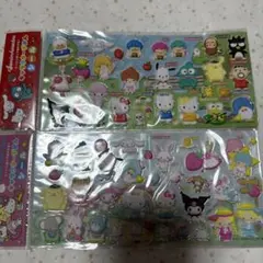 (170)サンリオ キャラクターずかんシール２枚セット