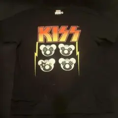 KISS ロゴプリント ブラック Tシャツのサムネイル