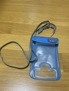 スマホ　防水ケース　紐付き　ブルー　マリンスポーツにのサムネイル