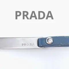 なべ様:::PRADA プラダ レザーストラップ バッグチャーム ロゴのサムネイル