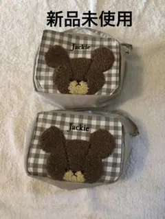 新品未使用 クマちゃん マルチポーチ 2個セット売り