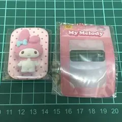 サンリオ スクエア缶バッジ＆カバー ドールボックスデザイン マイメロディ ガチャ