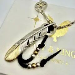 tady&king 先金フェザーL L ネックレスセット　約52センチ