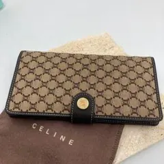 ！新品！　セリーヌ　長財布　マカダム　キャンバス　レザー　125のサムネイル