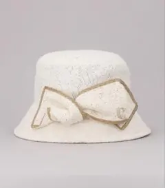 CA4LA カシラ　ホワイトレースバケットハット