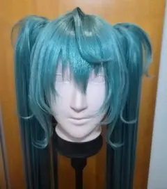 初音ミク　セット済みウィッグ　前髪&ツインテール取り外し可能 初音ミク セット済みウィッグ 前髪&ツインテール取り外し可能 - メルカリ