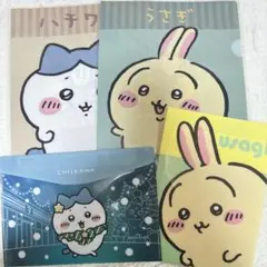 〈 ハチワレ うさぎ 〉クリアファイル ちいかわ モモンガ セブン 100均のサムネイル