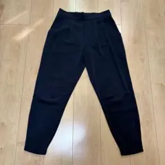 UNIQLO ドレープジョガーパンツ　ネイビー　紺　S ユニクロ