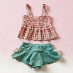 80cm♥︎.*女の子用水着上下セット♥︎.*