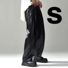 【限定 500着販売】ADRER シンセティックレザールーズパンツ（S）