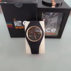 Ice-Watch 腕時計 ブラック ローズゴールドのサムネイル