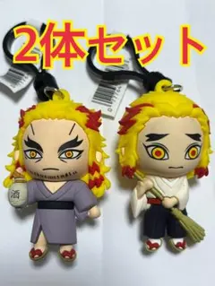 鬼滅の刃・無限列車編 バッグクリップ 煉獄杏寿郎と槇寿郎 親子