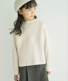 ロペピクニック リブニット セーター 120 新品　長袖トップス　トレーナー