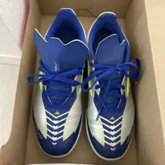 adidas F50 サッカーシューズ 青銀　トレシュー　24.5センチ