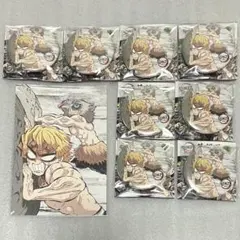 鬼滅の刃 全集中展 幕間画 缶バッジ ポストカード 善逸&伊之助 9点