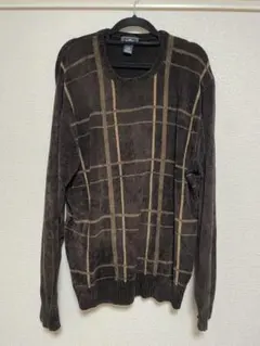 Dockers 断捨離SALE　黒 ストライプ ニットセーター　L
