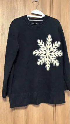 【BANANA REPUBLIC】ニットセーター 長袖(ブラック/S)