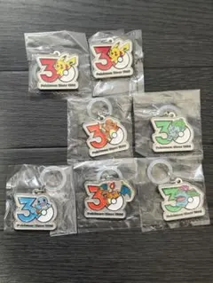 ⭐︎新品 未使用⭐︎ポケモン 30周年記念 メタルチャーム 6個セット
