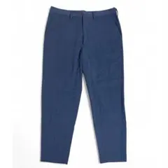 【GU】【ジーユー】Mサイズ イージーアンクルパンツ ネイビー チェック柄