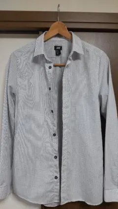 【美品】長袖シャツ　Ｈ＆Ｍ　Ｓサイズ　チェック　着用2回のみ！