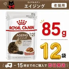 ロイヤルカナン エイジング 12+ 12歳以上の高齢猫用85g 12袋のサムネイル