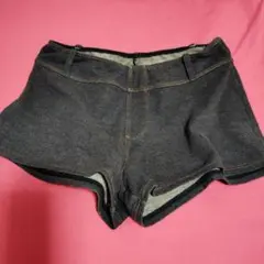 中古　レディース水着用　デニム風　ショートパンツ　短パン　ルームウェア