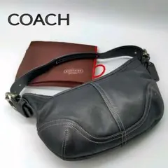 COACH　ワンショルダーバッグ　ホーボー　　 オールレザー　ハーフムーン　黒
