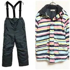 Angesoie【150cm】スキーウェア 上下セットアップスノボー ボーダー