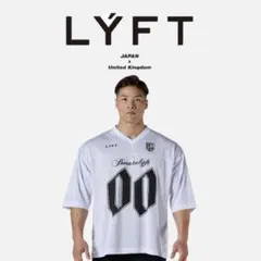 LYFT/リフト デスメタルロゴヴィンテージメッシュTシャツ アイボリー