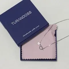 イニシャル ネックレス J 長さ調節可能 ホワイトゴールド TURANDOSS