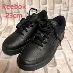 美品Reebok Classic レディース スニーカー ブラック 23.5cm