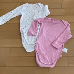 UNIQLO 長袖ボディスーツ　２枚　90