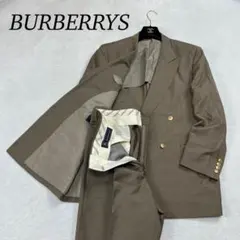 I284 XL バーバリー モヘア混 スーツ上下 ベージュ メンズ