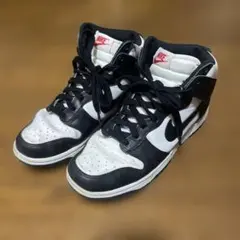 NIKE Dunk High Black White スニーカーのサムネイル