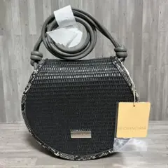 新品未使用PECHINCHAR ヤマダヤ パイソン柄 カゴ バッグ