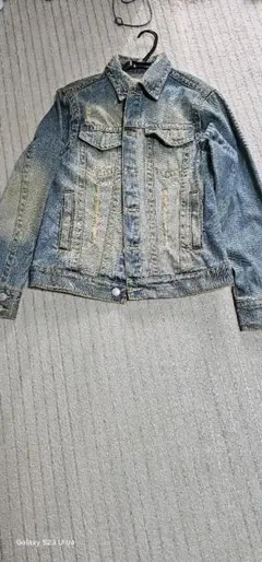 ブルーデニムジャケット フェード加工