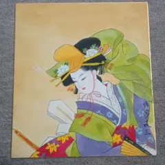 色紙 木谷千種「美人画」 - メルカリ