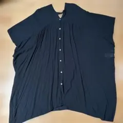 ロングシャツ　黒　フリーサイズ