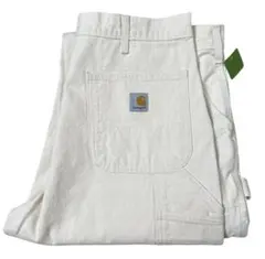 ⌘*⌘様 カーハート ダブルニー ホワイト ペイント carhartt カーハート ダブルニー ホワイト ペイントワークパンツ