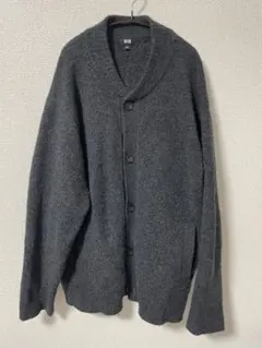 【UNIQLO ユニクロ ニットカーディガン グレー Lサイズ】