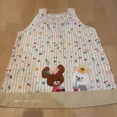 the bear's school 花柄エプロン　くまのがっこう