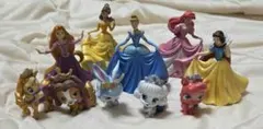 ディズニープリンセス とペット　フィギュア10 体セット