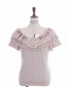 axes femme お花×パールプルオーバーのサムネイル