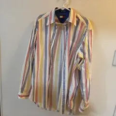 TOMMY HILFIGER ストライプ長袖シャツ S