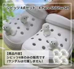 サンダルアクセサリー　犬モチーフ　マルチーズ　4点セット　新品未使用
