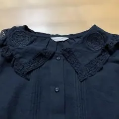 に*ん様 SM2 お皿モチーフ刺繍 ブラウス