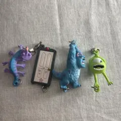 モンスターズインク ゆらゆらつながるマスコット 4種コンプリートセット